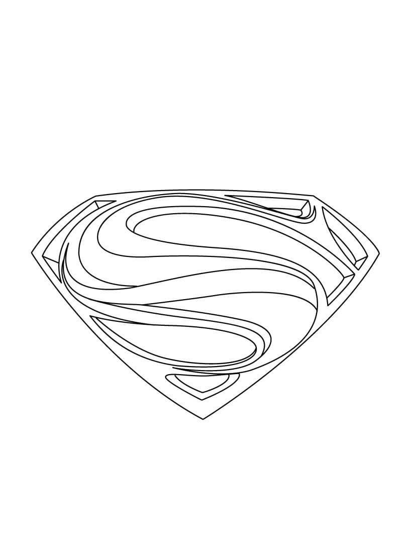 Desenhos de Símbolo do Super-Homem para colorir