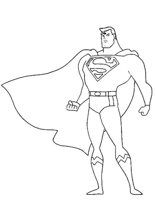 Super-Homem Básico para colorir