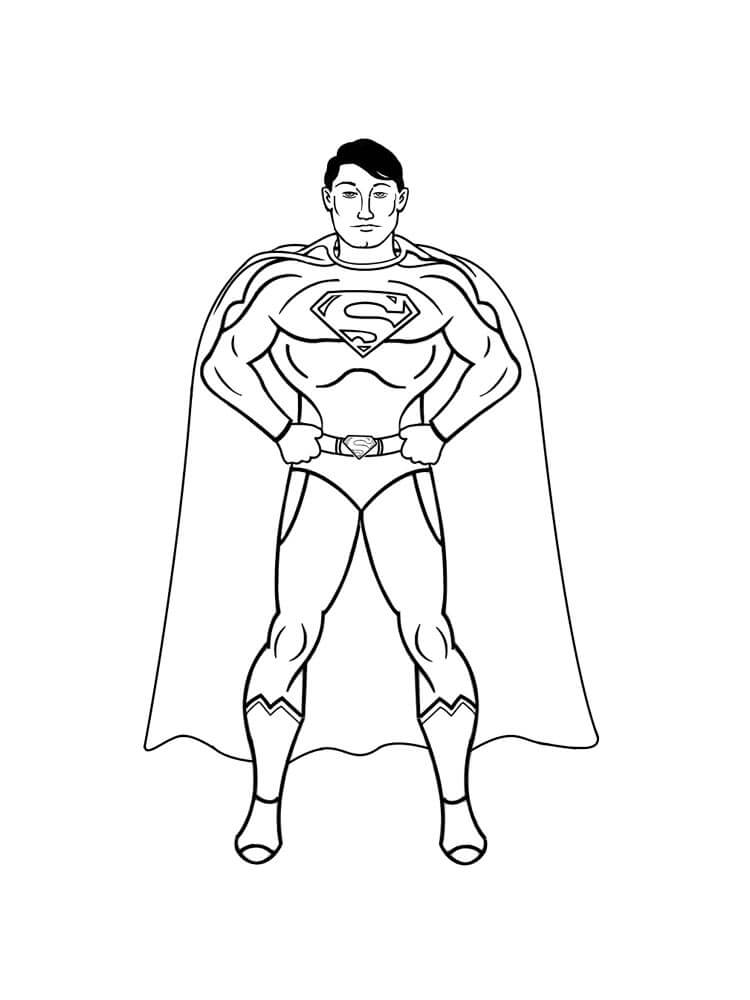 Desenhos de Super-Homem Gratuito para colorir