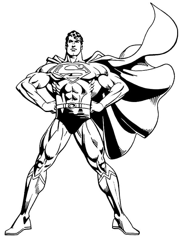 Super-Homem Impressionante para colorir