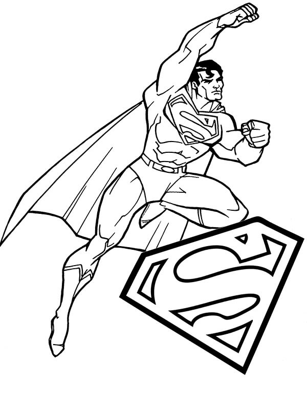 Desenhos de Super Homen Imprimível para colorir