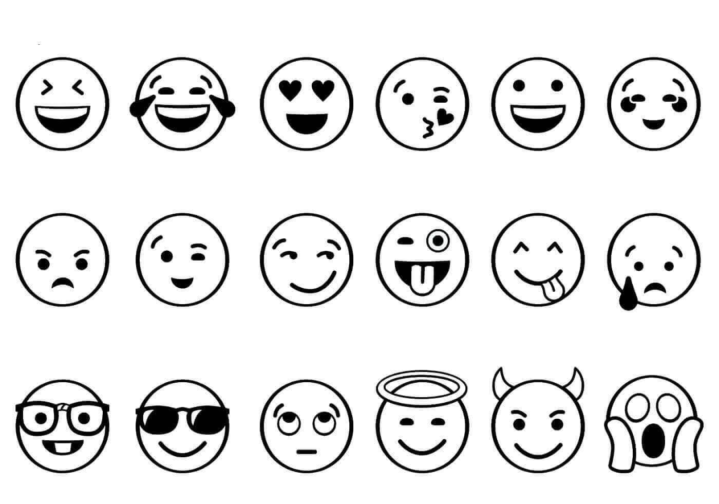 Desenhos de Todos Emoji para colorir