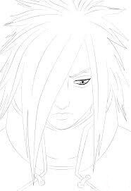 Triste Madara Uchiha para colorir