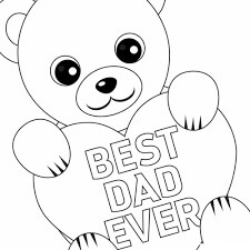 Desenhos de Urso de Pelúcia com o Melhor Pai de Todos os Tempos para colorir