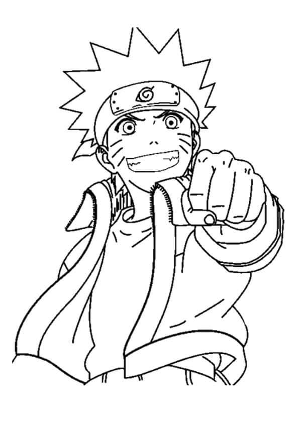 Desenhos de Uzumaki Naruto para colorir