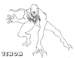 Desenhos de Venom Zangado para colorir