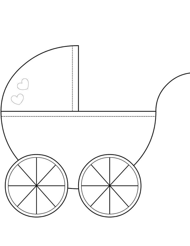Desenhos de Carrinho De Bebê para colorir