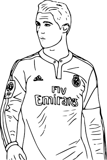 Desenhos de Enfrentar Cristiano Ronaldo para colorir
