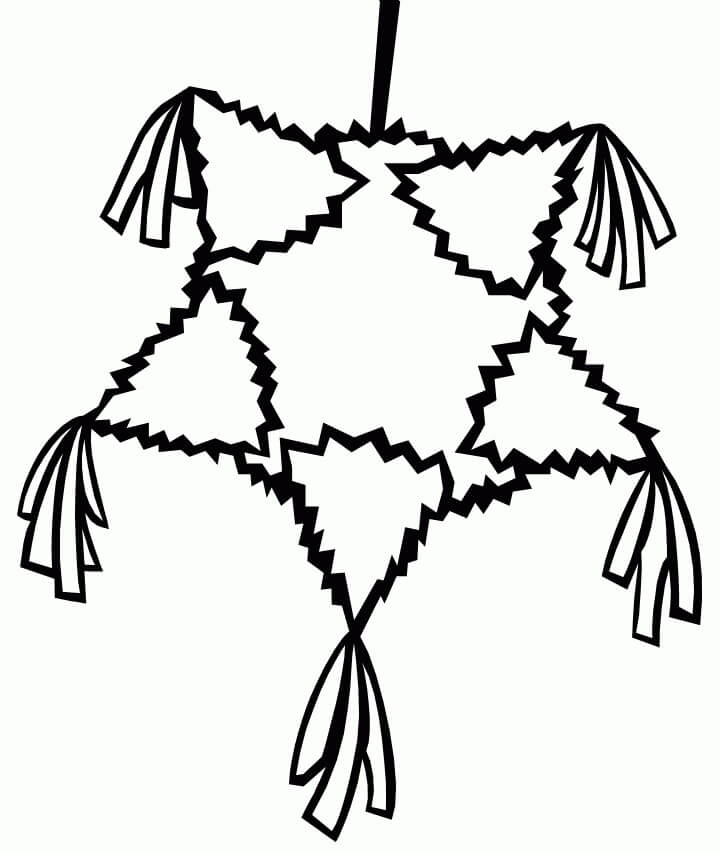 Desenhos de Estrela Piñata para colorir