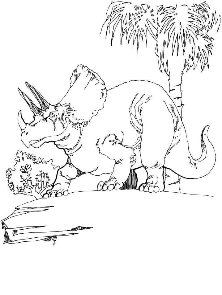Grande Triceratops para colorir