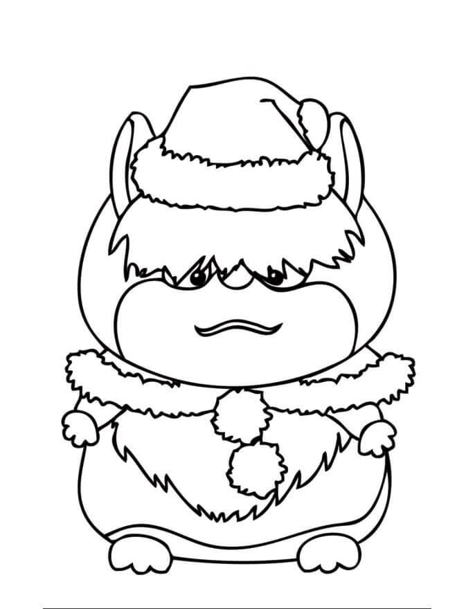 Desenhos de Hamster de Desenho Animado para colorir
