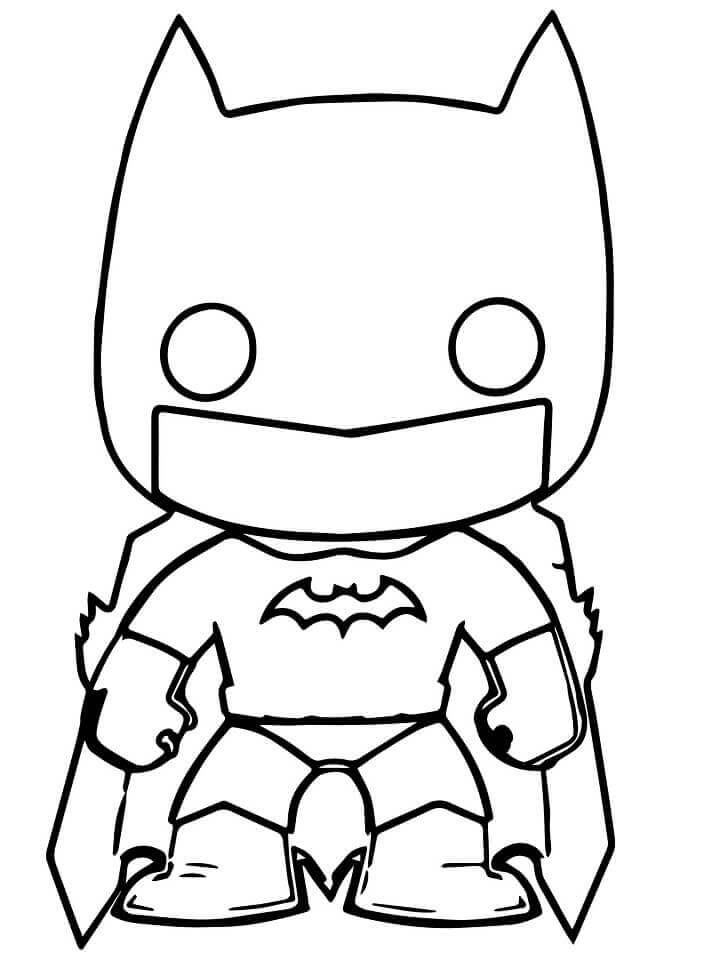 Homem-Morcego Funko para colorir