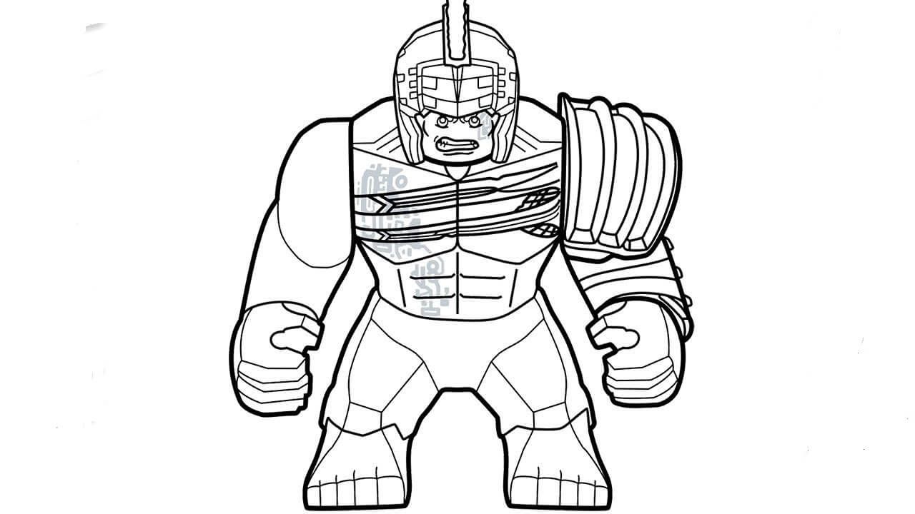 Lego Hulk O Gladiador para colorir