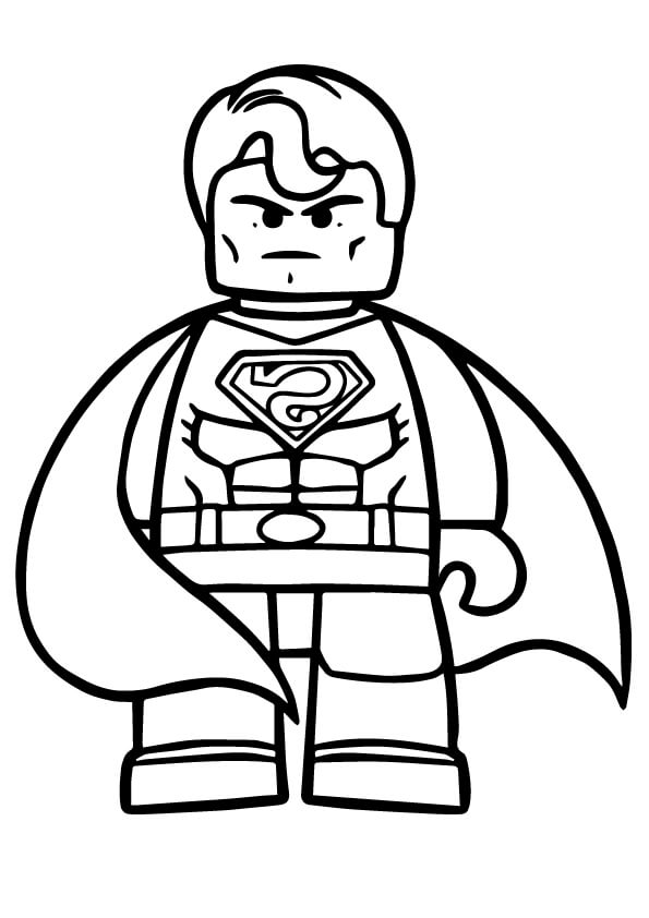 Lego Super Homen para colorir