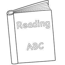 Lendo Livros ABC para colorir