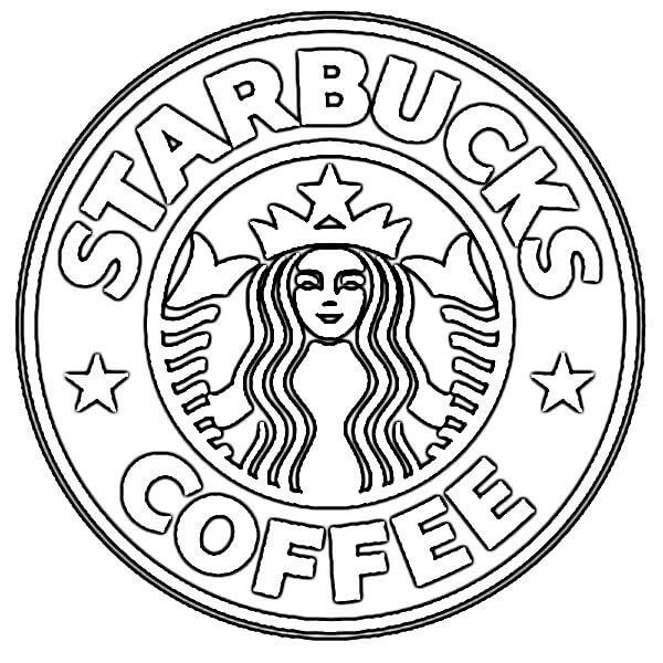 Desenhos de Logotipo Da Café Starbucks para colorir