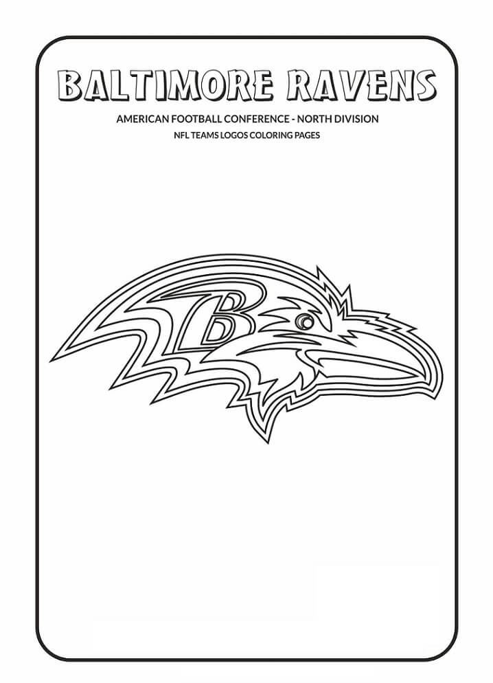 Logotipo Do Baltimore Ravens para colorir