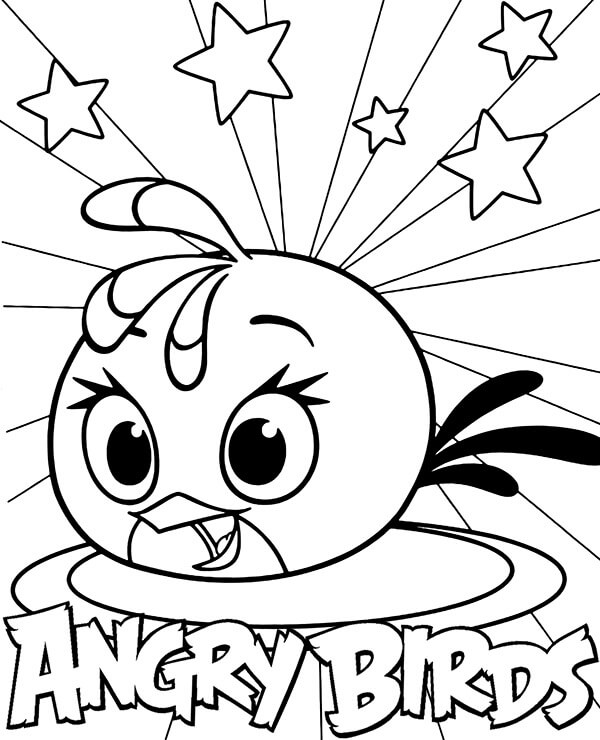 Desenhos de Nervosa Pássaros Stella Logotipo para colorir
