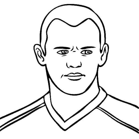 Desenhos de Rosto Wayne Rooney para colorir