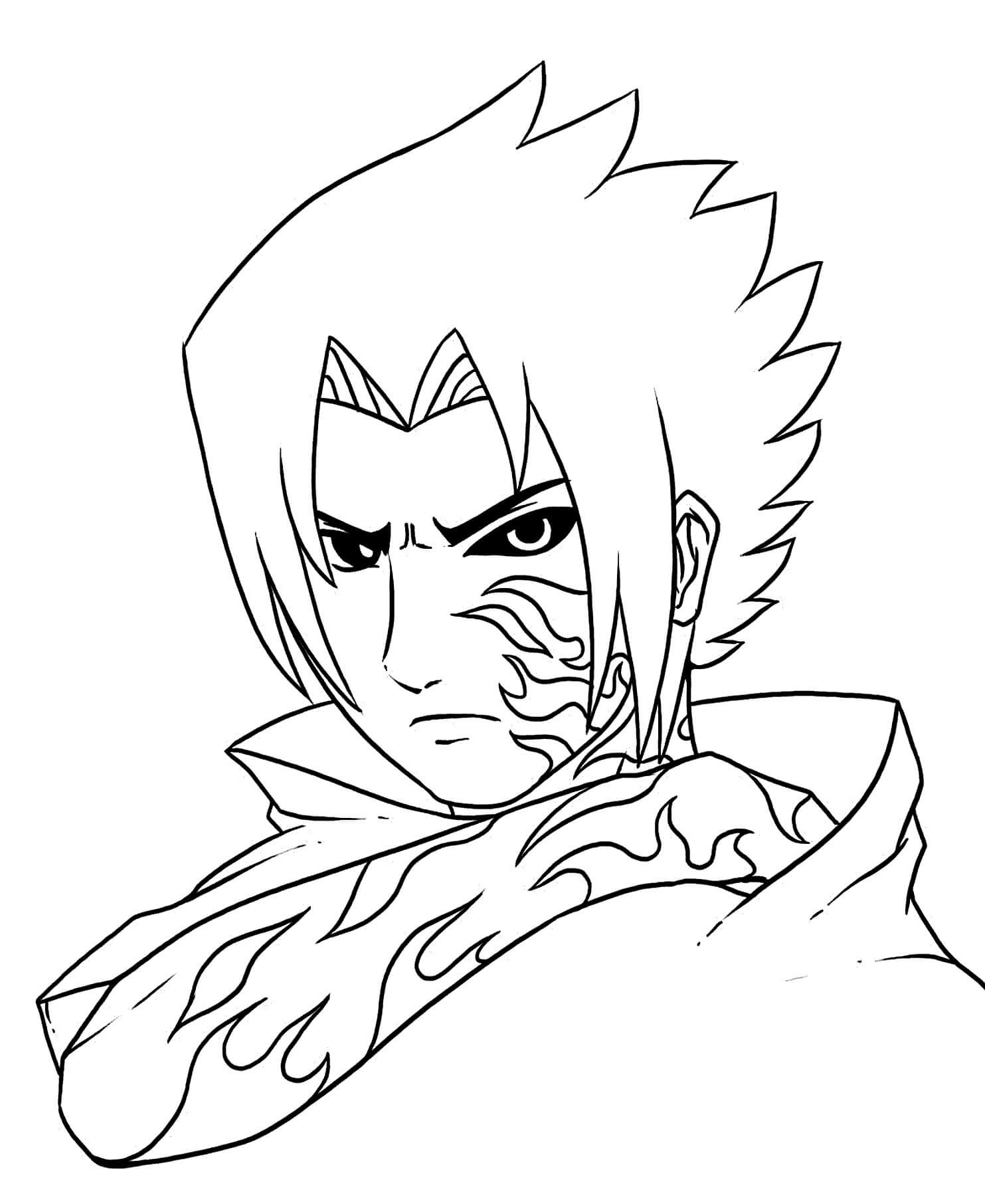 Desenhos de Sasuke Se Tornou Demônio para colorir