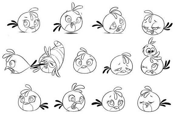 Desenhos de Todos Os Tipos De Nervosa Pássaros Stella para colorir