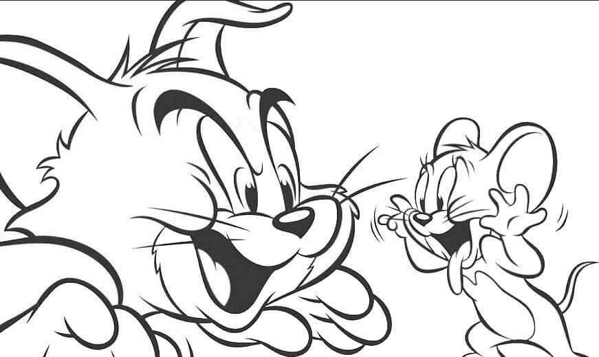 Desenhos de Tom E Jerry Engraçados para colorir