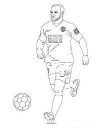 Desenhos de Wayne Rooney Corrida para colorir