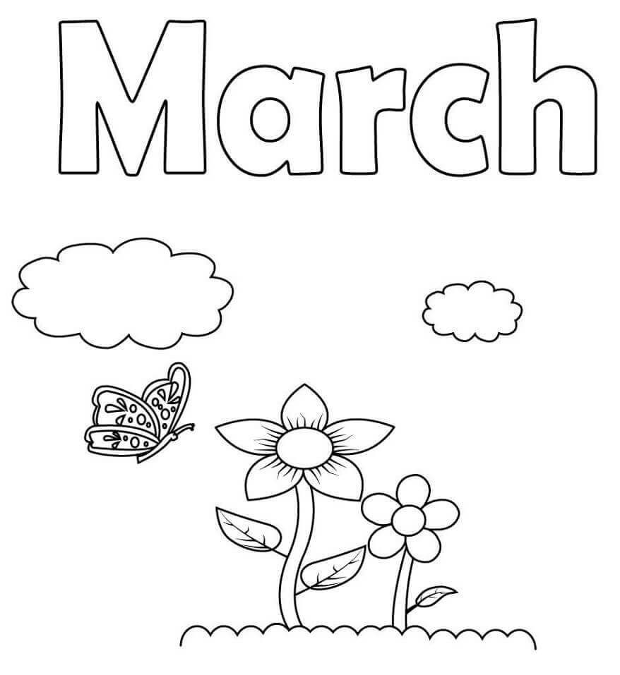 Desenhos de 2 De Março para colorir