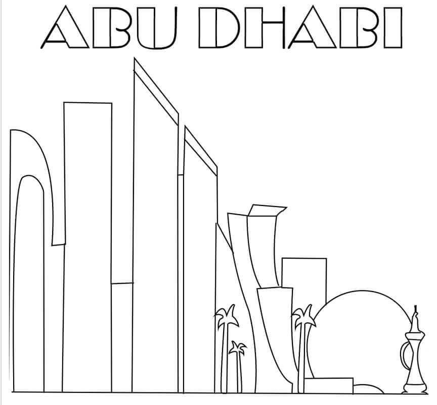 Desenhos de Abu Dhabi para colorir