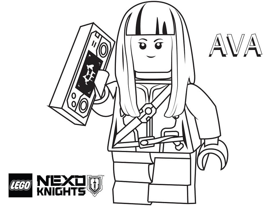 Ava de Nexo Knights para colorir