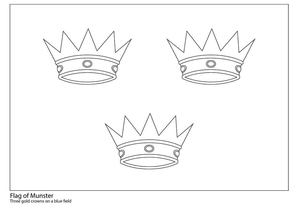 Desenhos de Bandera de Munster para colorir