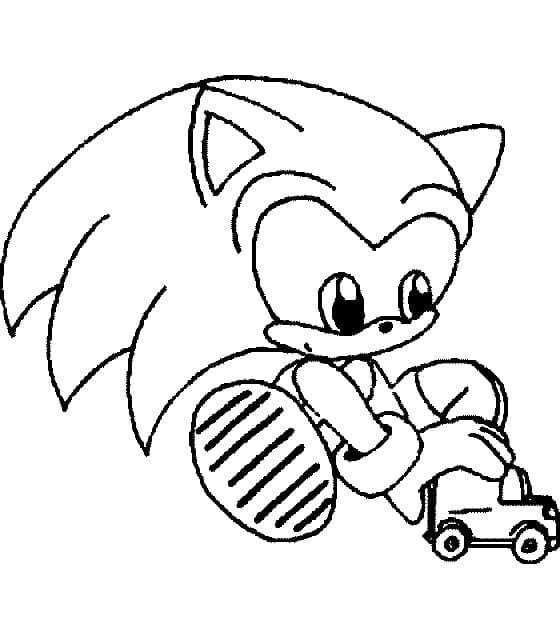 Desenhos de Bebê Sonic para colorir