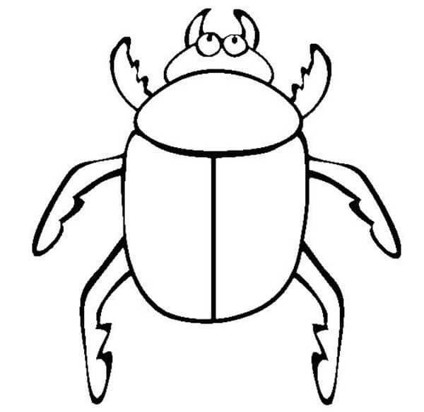 Desenhos de Besouros para Pintar 1 para colorir