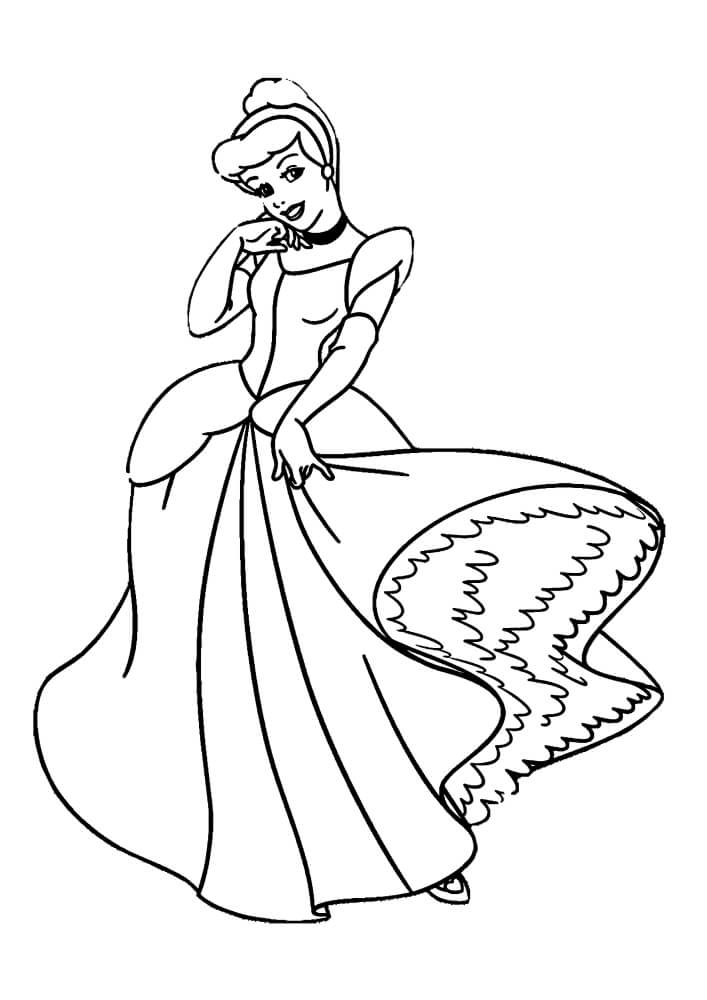 Desenhos de Boa Princesa para colorir