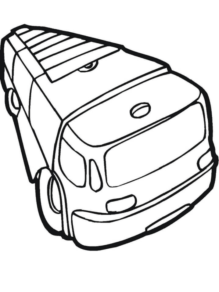 Desenhos de Caminhão de Bombeiros Simples para colorir