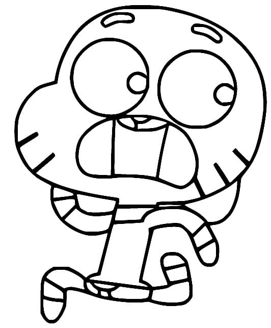 Desenhos de Corrida de Gumball para colorir