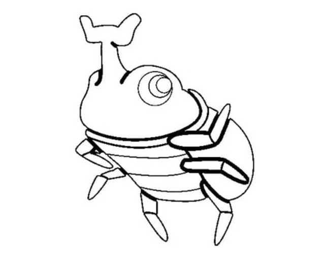 Desenhar besouros divertidos para colorir