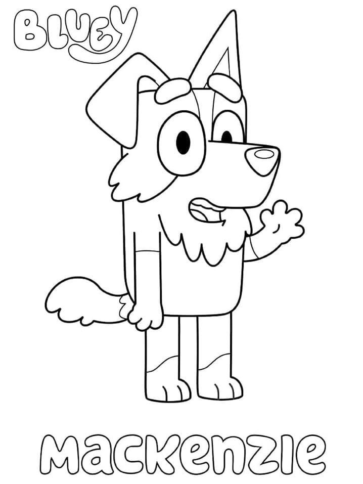 Desenhe Mackenzie de Bluey para colorir