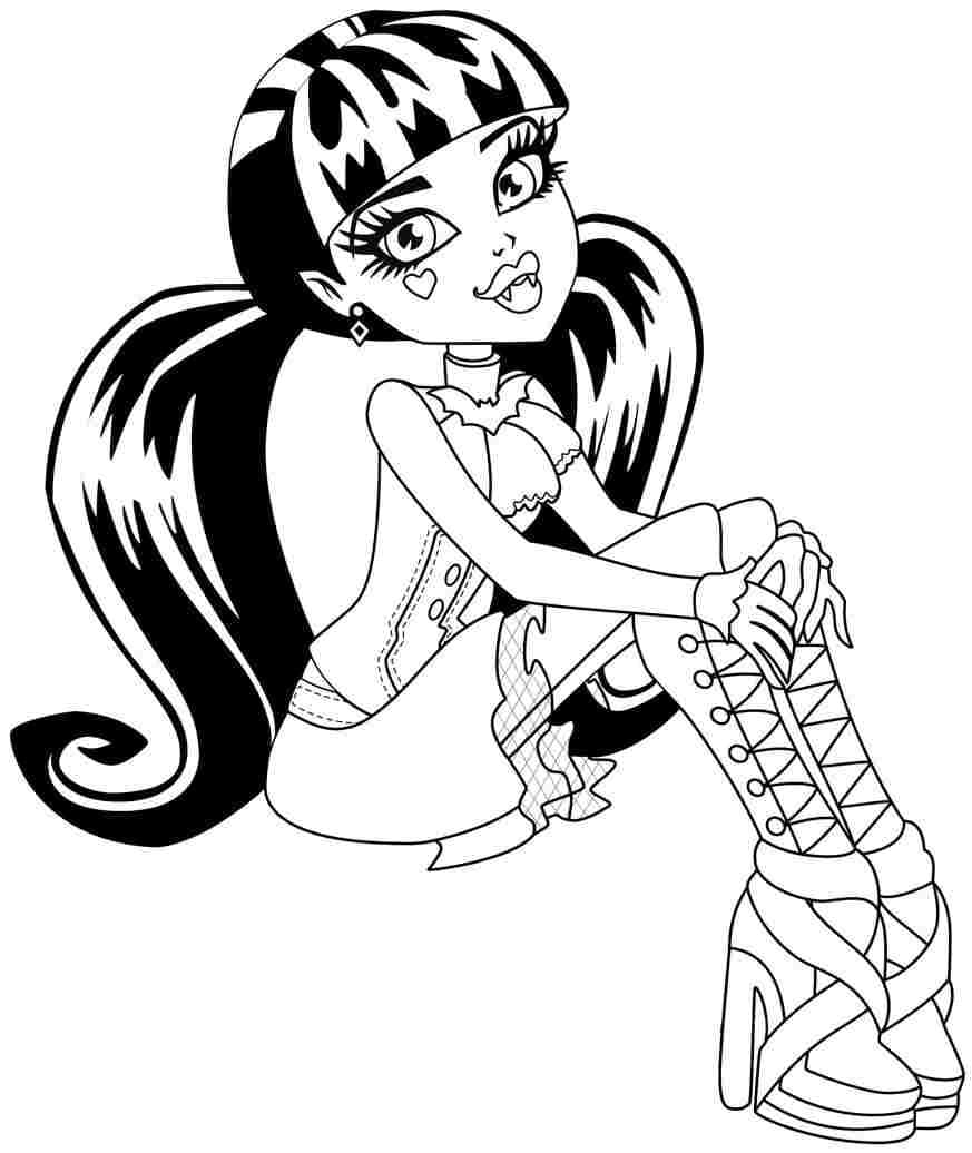 Desenhos de Desenhe Monster High - Página 17 para colorir