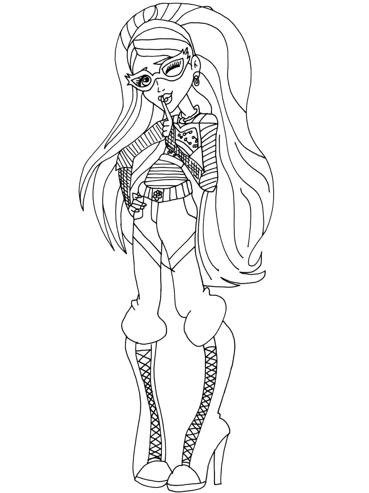 Desenhos de Desenhe Monster High - Página 24 para colorir