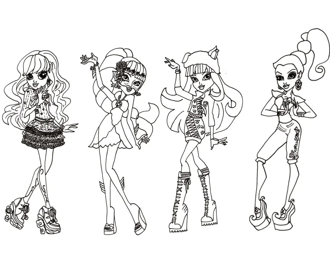 Desenhos de Desenhe Monster High - Página 7 para colorir