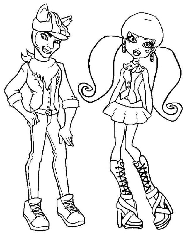 Desenhos de Desenhe Monster High - Página 8 para colorir