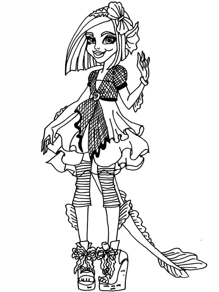 Desenhos de Desenhe Monster High básico para colorir