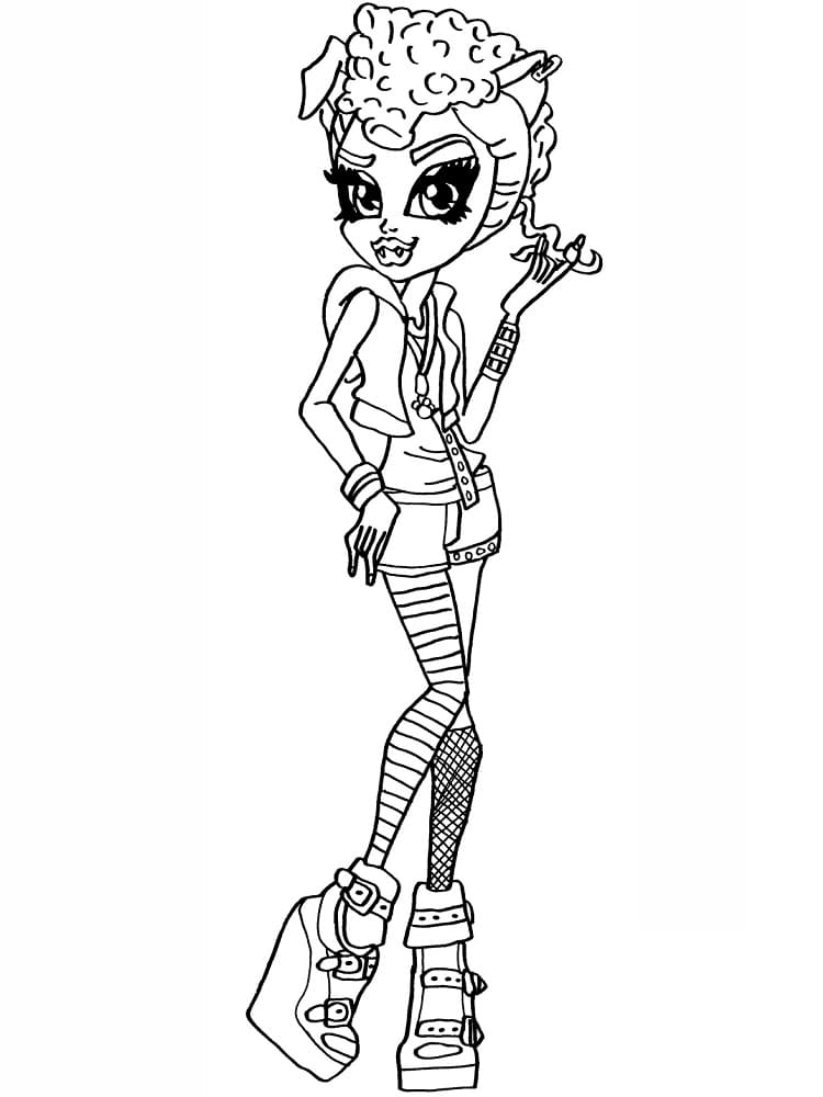 Desenhos de Desenhe Monster High grátis para colorir