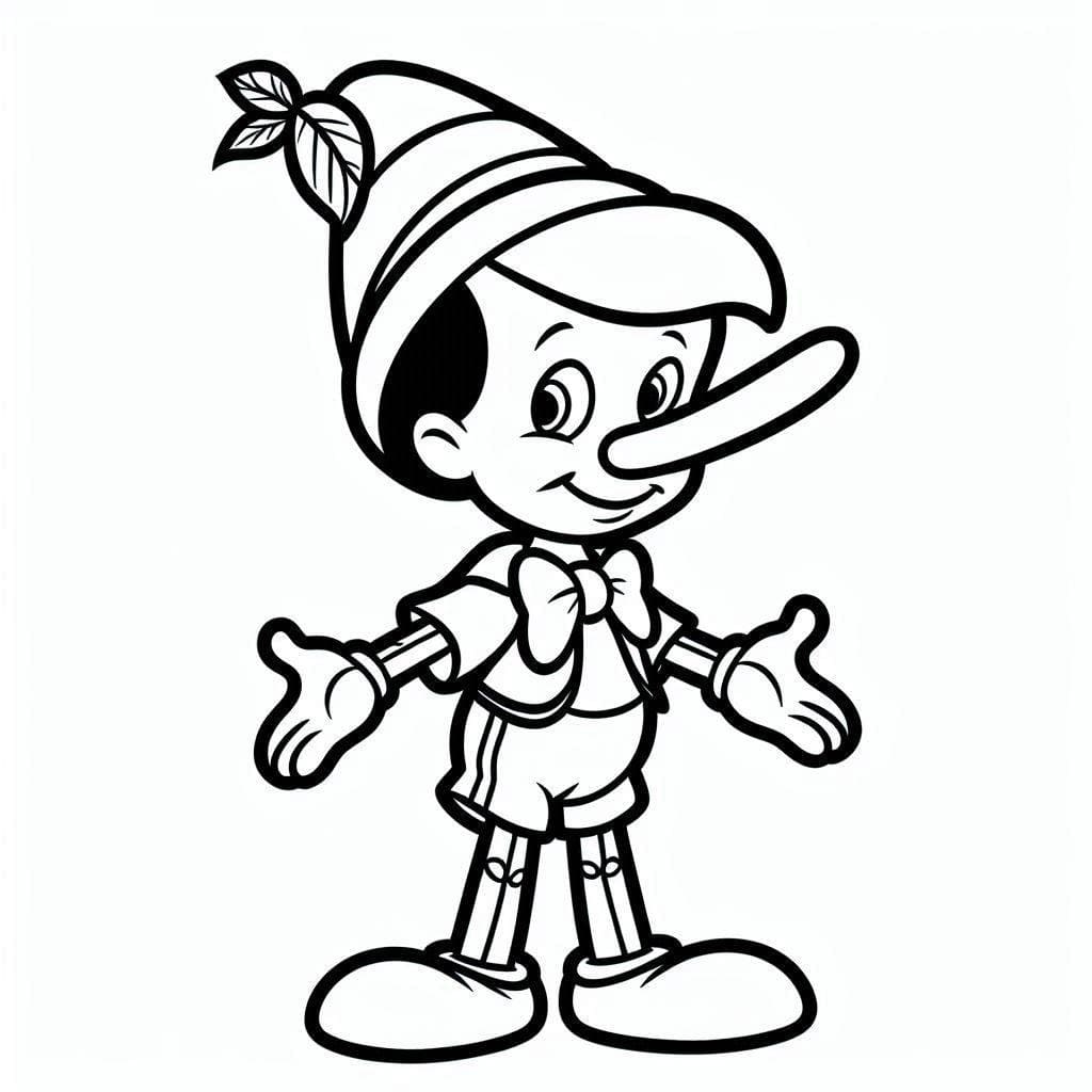 Desenhos de Desenhe Pinocchio Disney para colorir