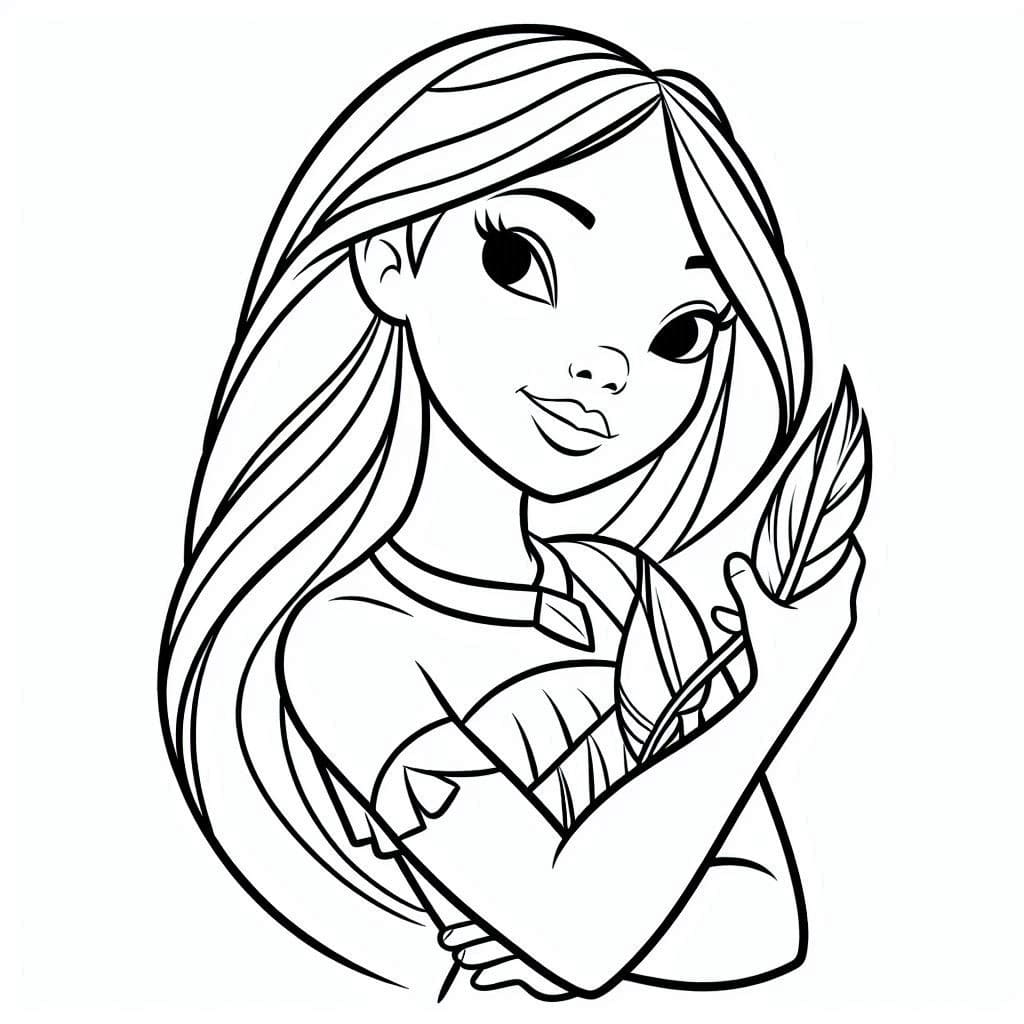 Desenhos de Desenhe Pocahontas da Disney para colorir