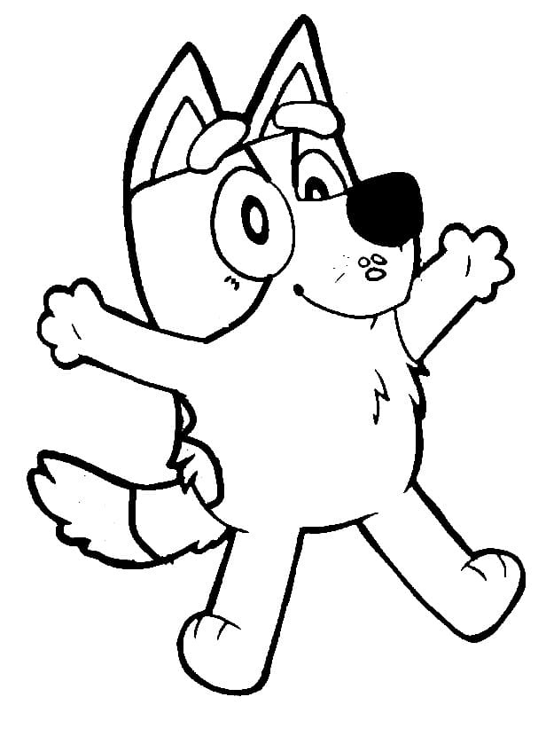 Desenho de Bluey para colorir