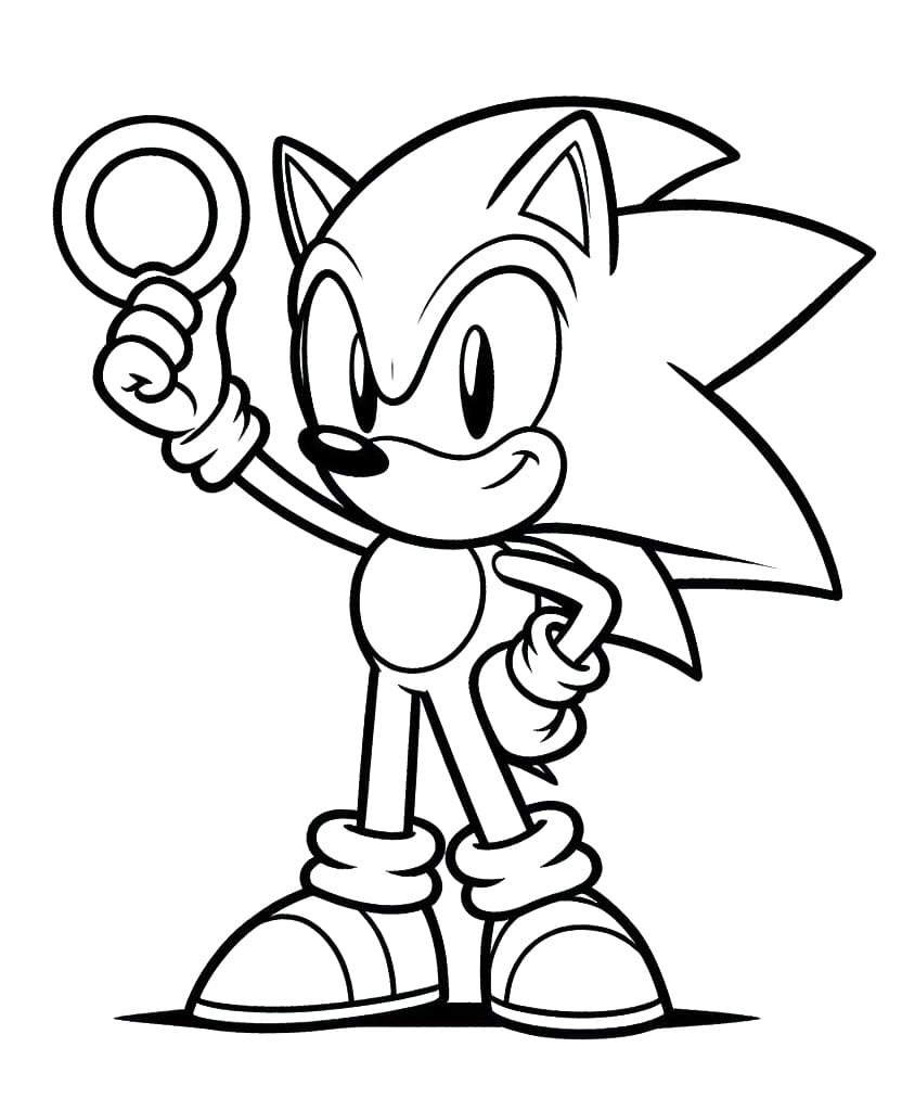 Desenhos de Desenho do Sonic para colorir