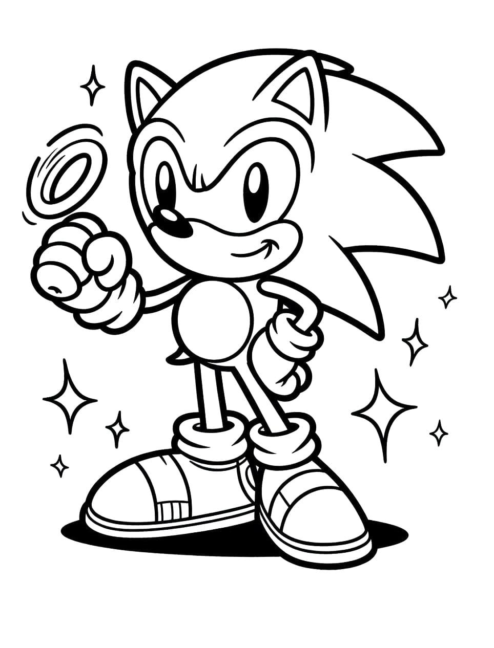 Desenhos de Desenho grátis do Sonic para colorir