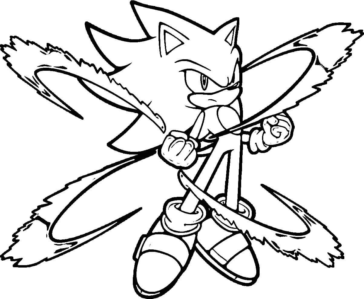 Desenhos de Desligar Sonic para colorir